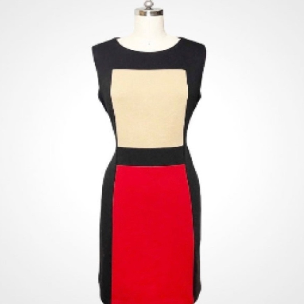 Calvin Klein mod sheath dress